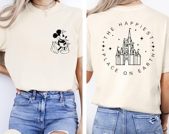 Comfort Colors® The Happiest Place on Earth Shirt, Mickey Shirt, Magic Kingdom Shirt, Disneyland Trip Shirt, Disneyworld Shirt, WDW Shirt