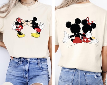 Comfort Colors® Mickey and Minnie Shirt, Mickey and Minnie Love Shirt, Disney Couple Shirt, Disneyland Vacation Shirt, Disney Matching Tees