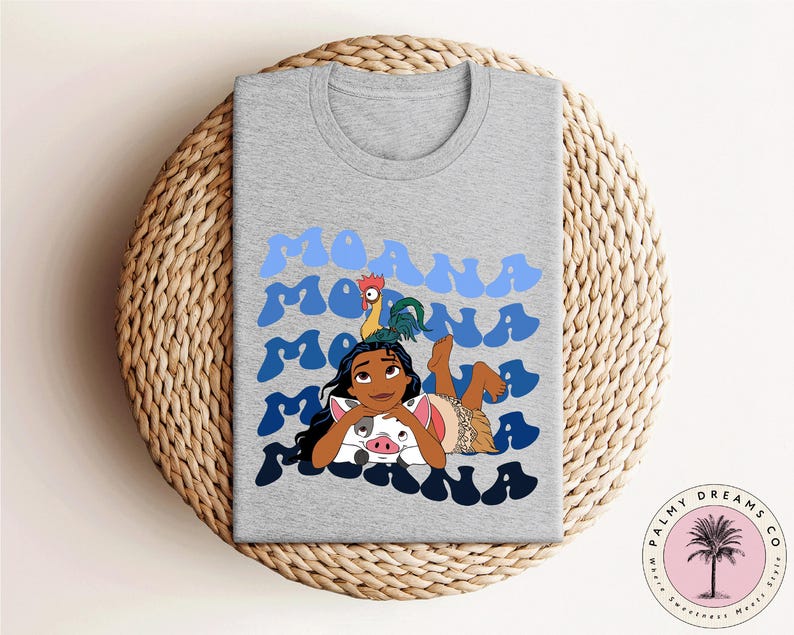 Retro Moana and Pua Shirt, Disneyland Trip Tee image 2