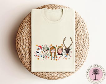 Disney Frozen Christmas Shirt, Elsa Shirt, Disneyland Shirt, Christmas Olaf Shirt, Disney Princess Xmas Shirt, Frozen Characters Shirt