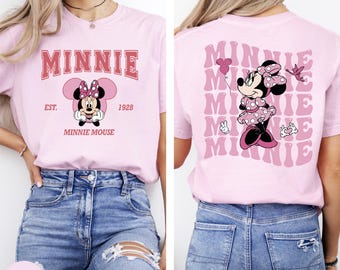 Comfort Colors® Minnie Est. 1928 Shirt, Disney Minnie Shirt, Retro Minnie Shirt, Minnie Mouse Tee, Disneyland Vacation, Disney Girls Trip