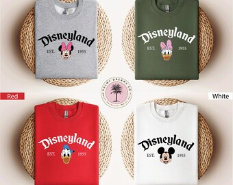 Custom Disneyland Sweatshirt, Mickey and Friends Family Sweater