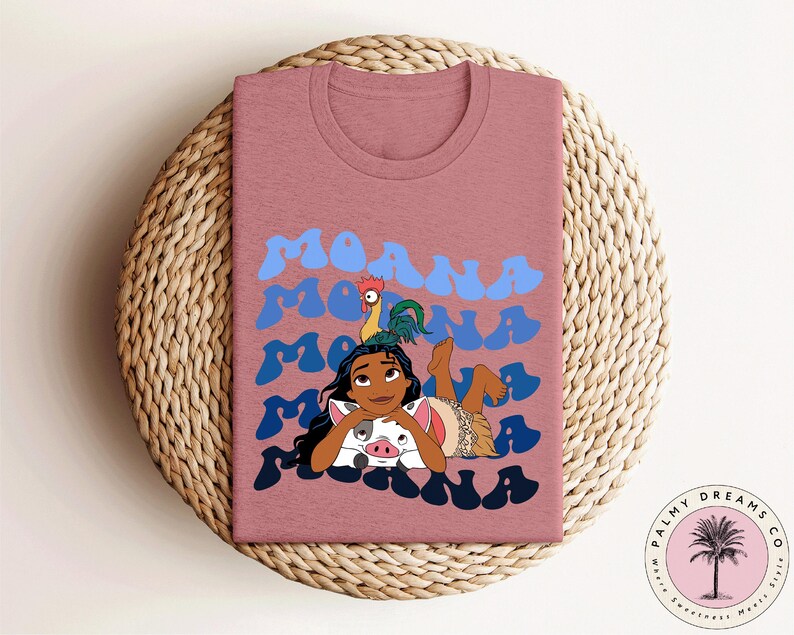 Retro Moana and Pua Shirt, Disneyland Trip Tee image 3