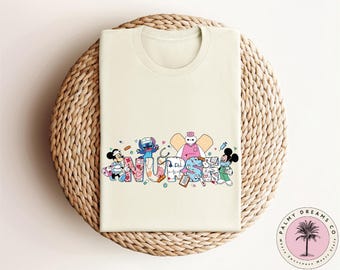Disney Nurse Shirt, Mickey and Friends Nurse Shirt, Cute Nurse Gifts, Magic Kingdom Shirt, Mickey RN Shirt, Disney Stitch Nurse Shirt