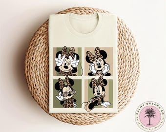 Camiseta Safari de Minnie Mouse, Camiseta Animal Kingdom, Camiseta Modo Safari, Camiseta Leopardo de Minnie, Vacaciones Familiares Disney, Regalo para Viaje a Disney