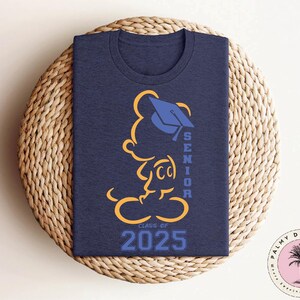 Mickey Senior Class of 2025 Shirt, Disney Graduation Shirt, Mickey and Minnie Grad Shirt, Disneyland Grad Trip Shirt, Disney Senior Shirt
