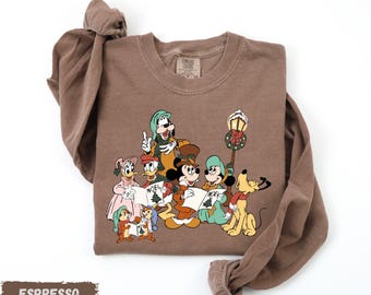 Comfort Colors® Mickey and Friends Noel Long Sleeve, Christmas Disney Shirt, Chip N Dale Shirt
