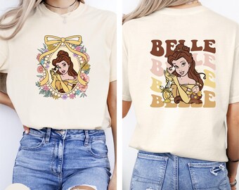 Comfort Colors® Princess Belle Shirt, Retro Belle Shirt, Disney Princess Shirt, Belle Coquette Shirt, Disney Princess Gift Shirt