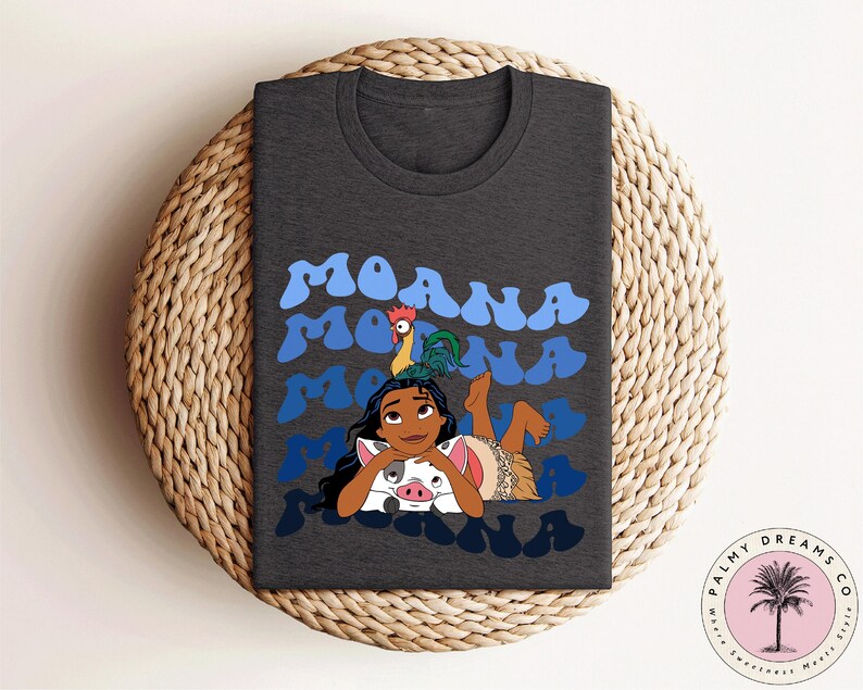 Retro Moana and Pua Shirt, Disneyland Trip Tee image 4