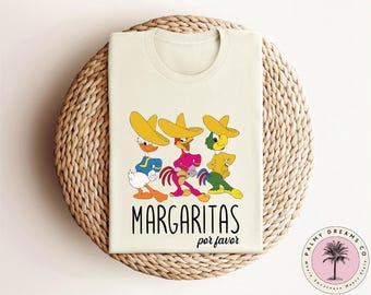 Margaritas Por Favor Shirt, Epcot Shirt, Disneyland Family Shirt, The Three Caballeros Shirt, Disneyland Trip, Donald Duck Shirt