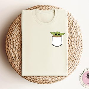 Star Wars Baby Yoda Shirt, Pocket Size Yoda Shirt, Disney Yoda Shirt, Disneyworld Trip Shirt, Star Wars Matching Shirt image 4