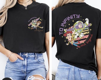 Comfort Colors® To Infinity and Beyond Shirt, Toy Story Shirt, Sheriff Woody Shirt, Buzz Lightyear Shirt, Disney Kids Shirt, Disney Trip Tee