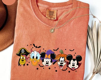 Comfort Colors® Disney Squad Halloween Shirt, Mickey Halloween Shirt, Disney Costume Shirt, Spooky Disneyland Vacation, Halloween Vacation