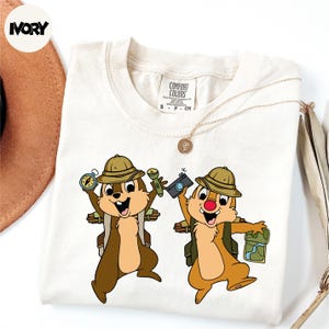 Comfort Colors® Chip N Dale Shirt, Disney Animal Kingdom Shirt, Disney Couple Shirt, Chip and Dale Safari Shirt, Disney Safari Trip Shirt