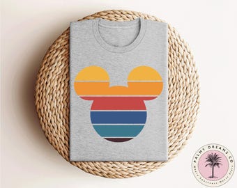 Retro Sunset Mickey Shirt, Disney Sunset Shirt, Magic Kingdom Shirt, Mickey Mouse Shirt, Disneyworld Shirt, Sunset Disney Mouse Shirt