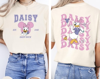 Comfort Colors® Disney Daisy Shirt, Daisy Duck Est. 1940 Shirt, Disney Girls Shirt, Disneyland Vacation Shirt, Disney Back and Front Shirt