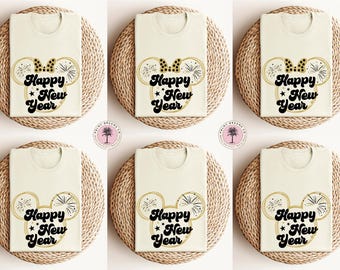 Disney Happy New Year Shirt, Mickey and Minnie Ears New Year Shirt, New Year Party Shirts, Family Disney Shirt, Matching Shirts