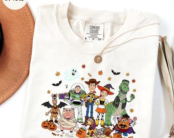 Comfort Colors® Toy Story Halloween Shirt, Sheriff Woody Halloween Shirt, Disney Halloween Party Shirt, Toy Story Halloween Gift