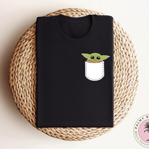 Star Wars Baby Yoda Shirt, Pocket Size Yoda Shirt, Disney Yoda Shirt, Disneyworld Trip Shirt, Star Wars Matching Shirt image 3
