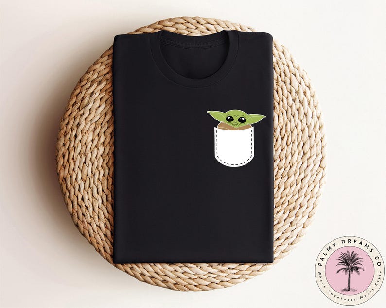 Star Wars Baby Yoda Shirt, Pocket Size Yoda Shirt, Disney Yoda Shirt, Disneyworld Trip Shirt, Star Wars Matching Shirt image 3
