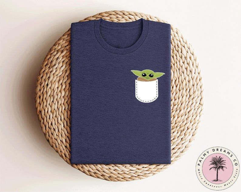 Star Wars Baby Yoda Shirt, Pocket Size Yoda Shirt, Disney Yoda Shirt, Disneyworld Trip Shirt, Star Wars Matching Shirt image 1