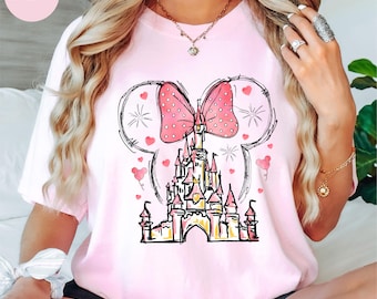 Comfort Colors® Princess Castle Shirt, Magic Kingdom Shirt, Disney Girls Shirt, Magical Castle Minnie Shirt, Disneyland Trip Shirt