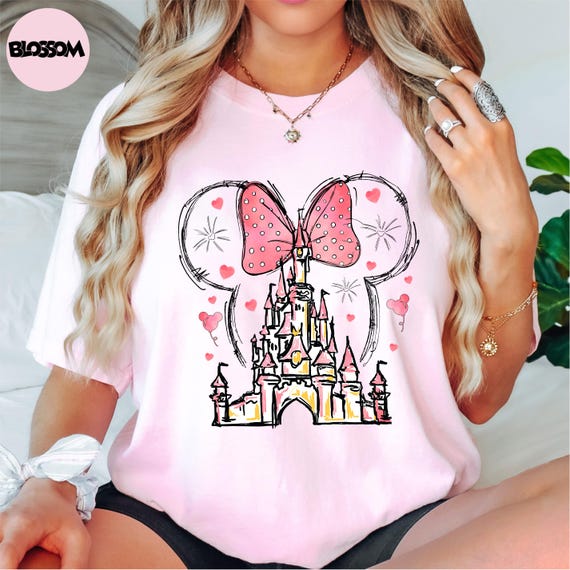 Comfort Colors® Princess Castle Shirt, Magic Kingdom Shirt, Disney Girls Shirt, Magical Castle Minnie Shirt, Disneyland Trip Shirt