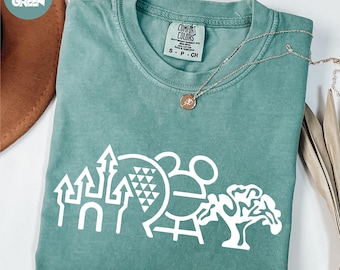 Comfort Colors® Magic Kingdom Shirt, Disneyland Shirt, Epcot Shirt, Disneyland Vacation Shirt, Disney Castle Shirt, Disney World Trip Shirt