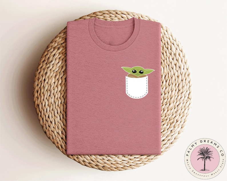 Star Wars Baby Yoda Shirt, Pocket Size Yoda Shirt, Disney Yoda Shirt, Disneyworld Trip Shirt, Star Wars Matching Shirt image 2