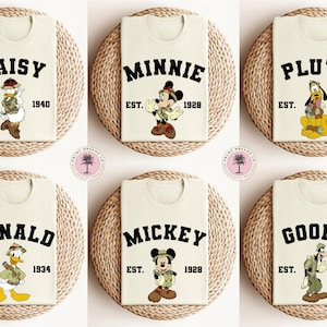 Disney Characters Animal Kingdom Shirts, Matching Disney Shirt, Safari Mode Disney Shirts, Mouse and Friends Safari Shirts, Family Vacation