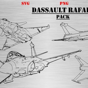 Dassault Rafale Aircraft Pack (SVG & PNG Formats) Digital Military ...