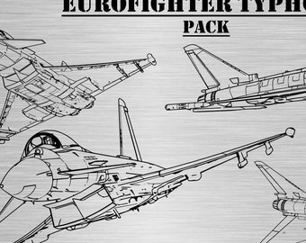 F-16C Fighting Falcon Aircraft Pack (SVG & PNG Formats) Digital ...