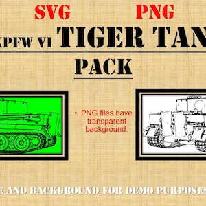 Pzkpfw VI Tiger Tank Pack SVG Und PNG Formate Digitale Milit rische pzkpfw-vi-tiger-tank-pack-svg-und-png-formate-digitale-milit-rische