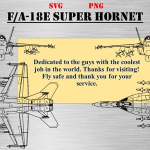 F / A-18E Hornet Flugzeug Pack (SVG & PNG Formate) Digitale Militärische Zeichnungen. Zehn (10) Strichzeichnungen.