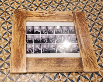 Photo frames made from recycled wood