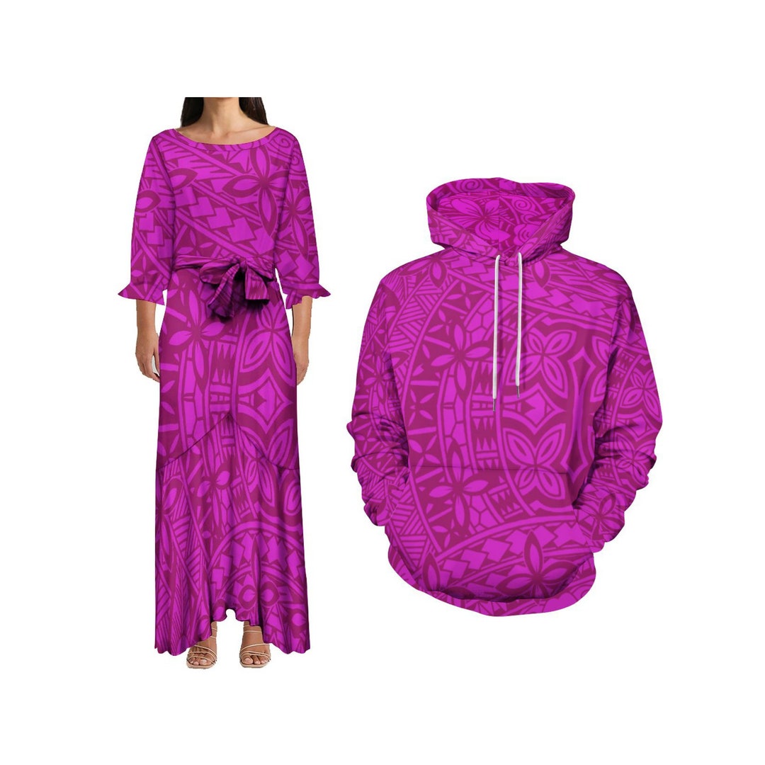 Fashion Polynesian Retro Tribal Design Mermaid Dress Custom Etsy