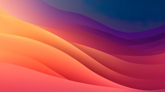 8K High-Quality MacBook Wallpaper Set Gradient Style Backgrounds for Desktop, Phones, and MacBooks in JPEG Format, 5 pieces