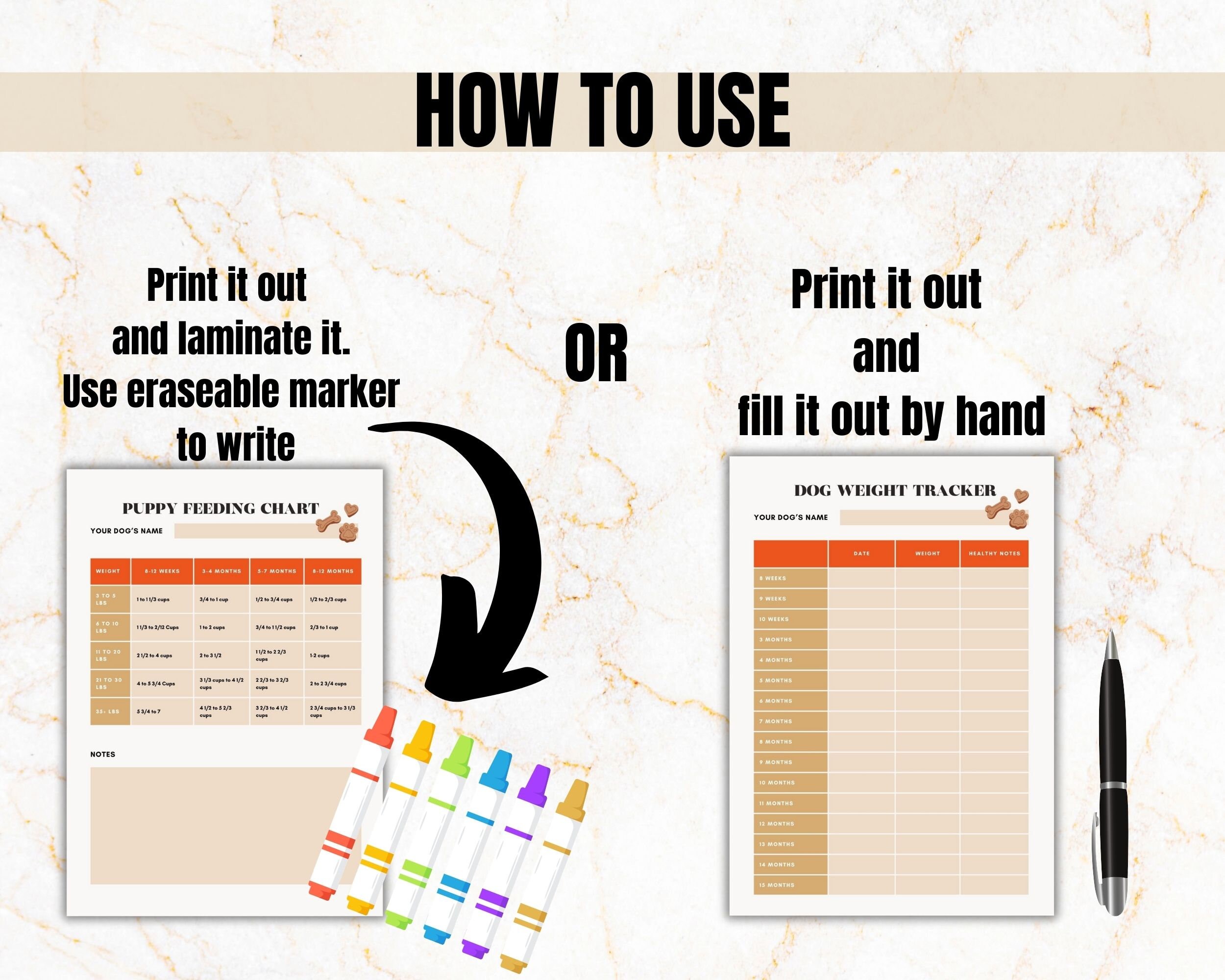 Dog Training Printable, Printable Dog Training, Dog Care Printable