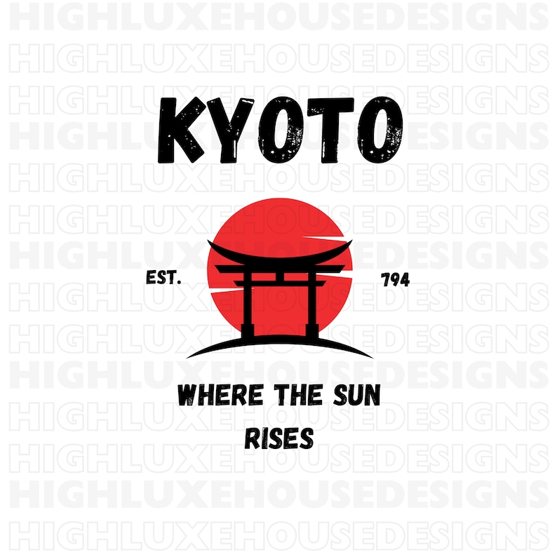 White and Black Japanese Shirt Design Japan PNG Kyoto Shirt Design