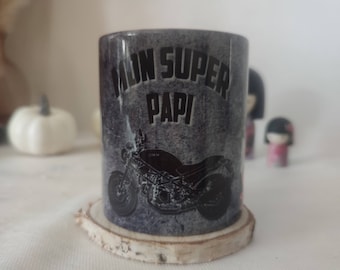 Mug personnalisé, mon mug , mug fête des mères, mug fête des pères, mug pour cadeau de Noël, mug cadeau d'anniversaire, mug pour papa motard