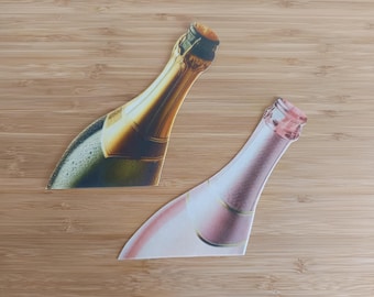 Décoration de gâteau bouteille de champagne, plusieurs coloris