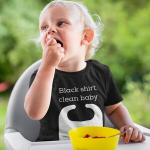 Camisa negra bebe store