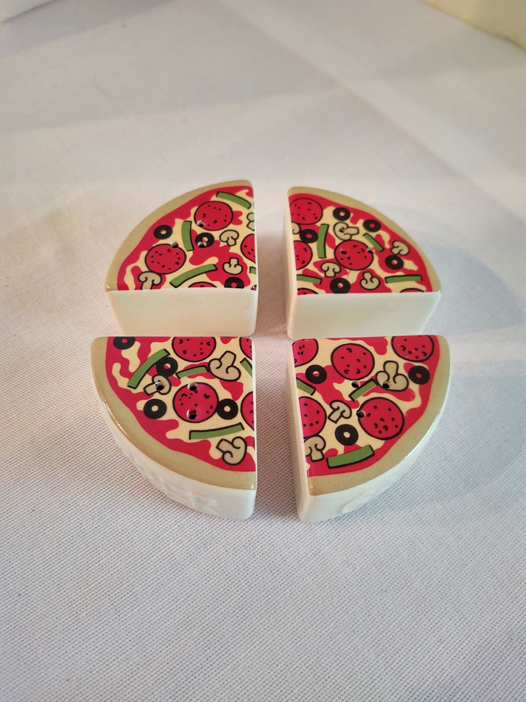 Pizza Slice 4 Way Shakers Salt & Pepper Shakers Oregano and Etsy