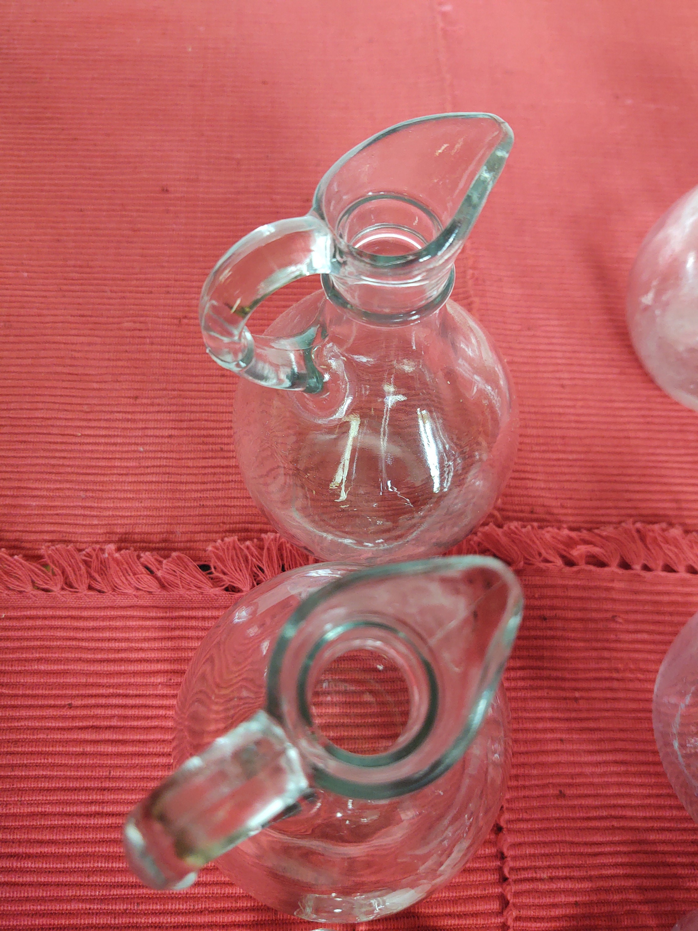 Glass Cruet With Stopper, Oil and Vinegar Cruet Etsy