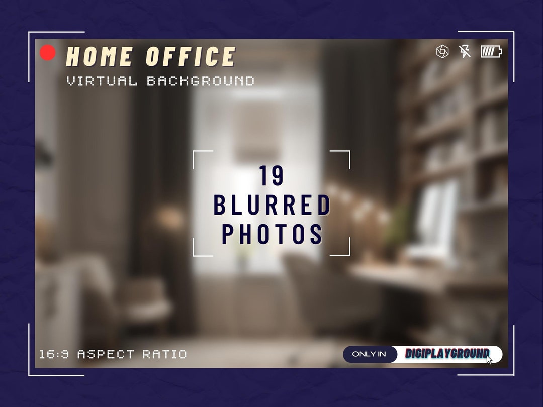 Home Office Blurred Zoom Backgrounds, Office Blurred Streaming