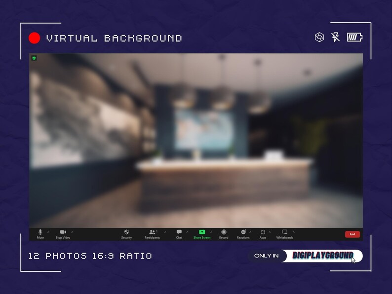 Reception Area Blurred Zoom Backgrounds, Streaming Backgrounds
