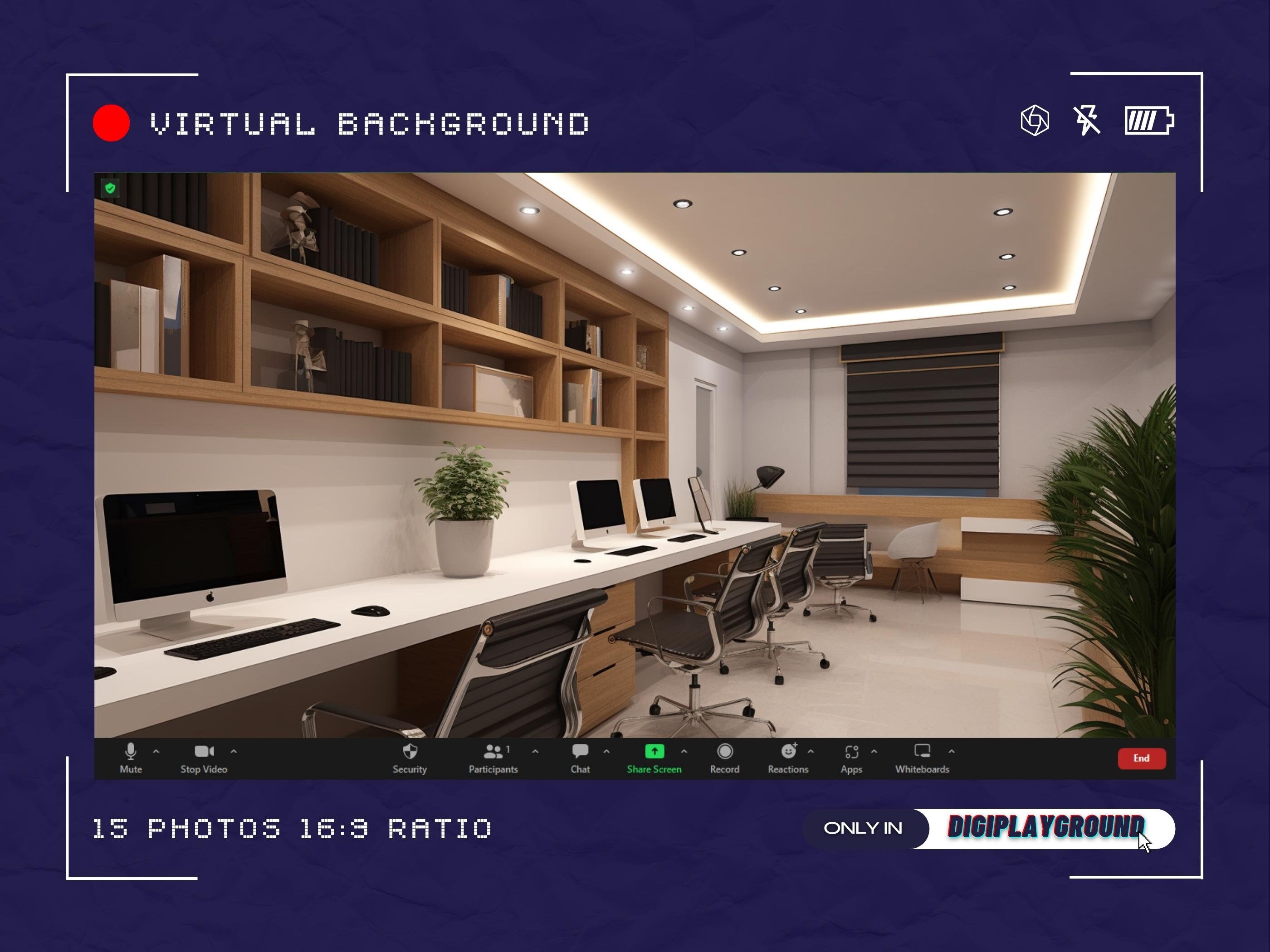 Work Office Zoom Backgrounds Work Office Streaming Etsy Singapore