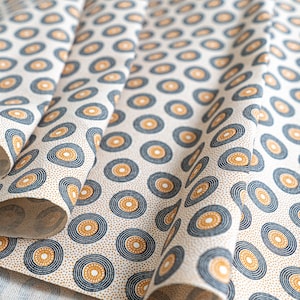 Beige Circle Fabric - Shweshwe - Etsy