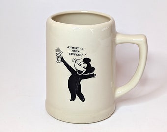 Vintage Dow Ale Kingsbeer Ceramic Beer Stein · Canada Brewery Mug · A Toast To Your Success Mickey Mouse