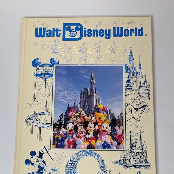 Vintage Disney World 20th Anniversary Book 1991 Walt Disney World